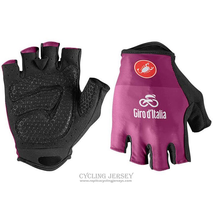 2021 Giro D'italy Gloves Cycling Fuchsia